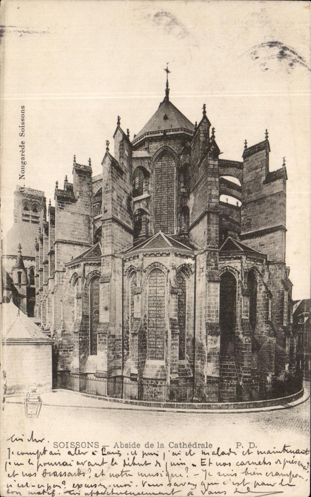 CPA Soissons Apse Of the Cathedral