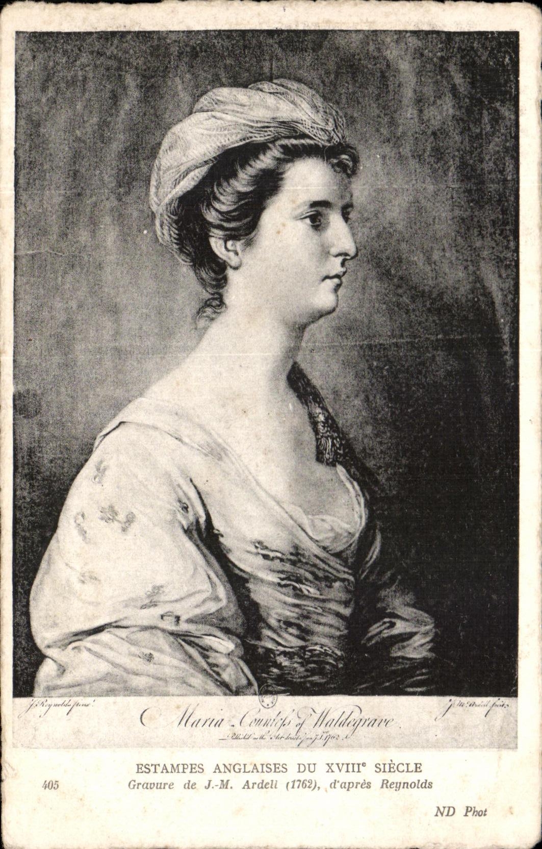 CPA Estampes Anglaises Du Gravure De Ardeli D'Apres Reynolds