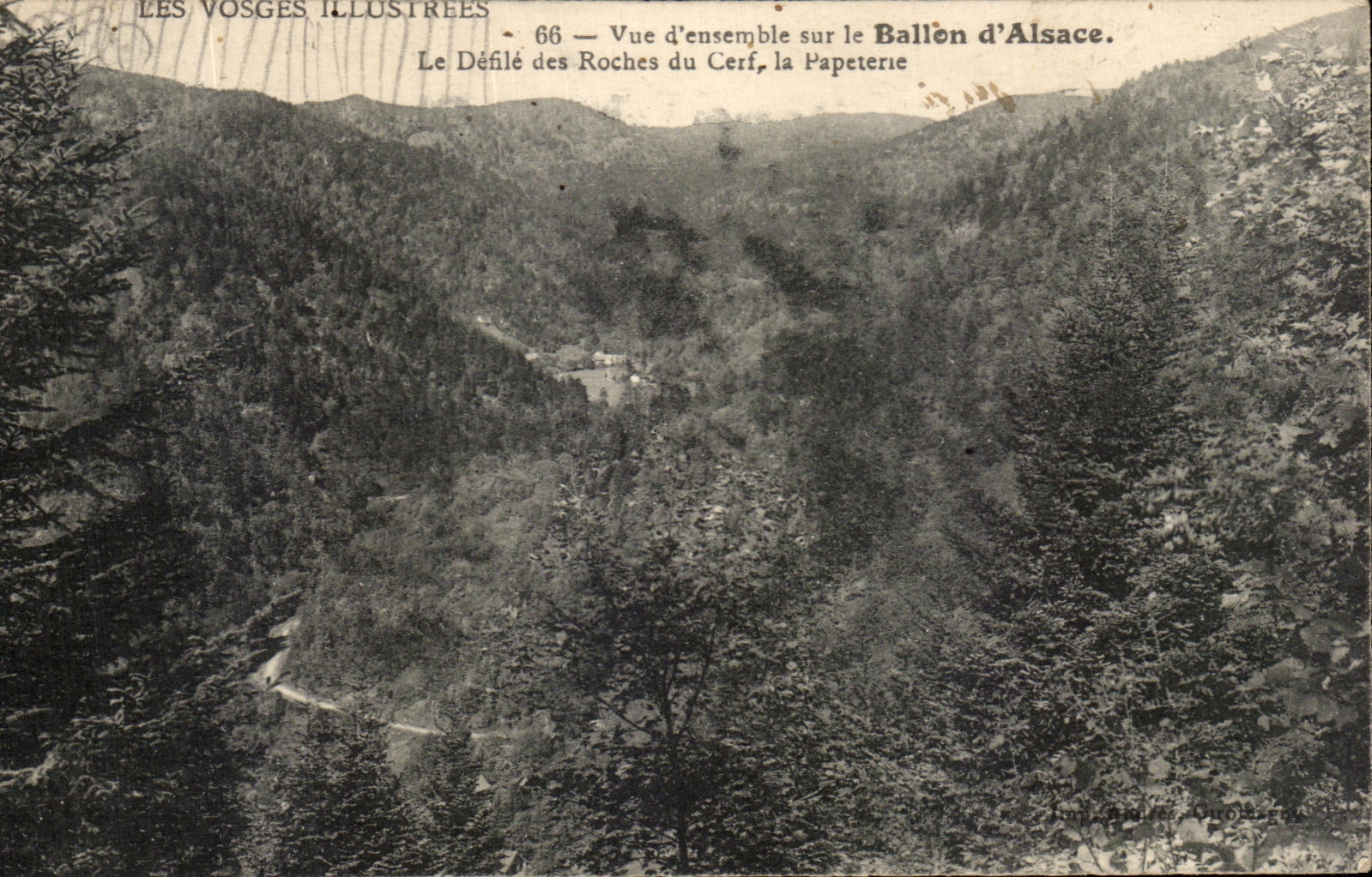 CPA the Illustrated Vosges Overall picture On the Balloon of Alsace the Procession Of the Rocks Of the Stag the paper mill
