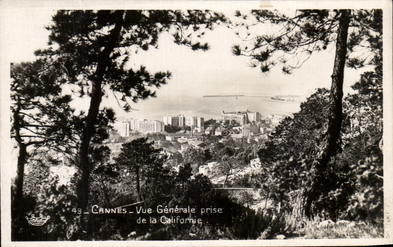 CPA Cannes View Taken Of California