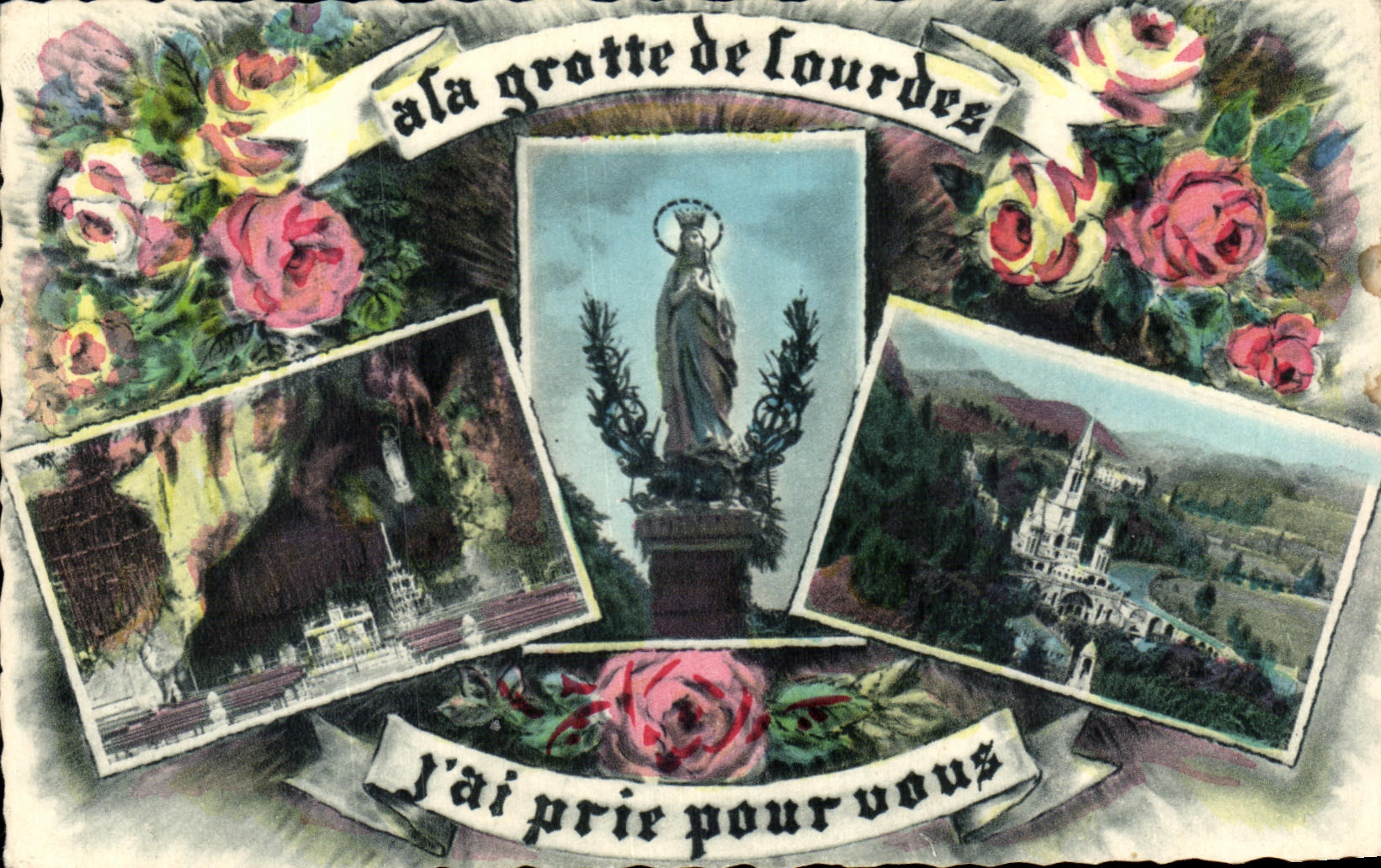 CPA With the Cave Of Lourdes I have Request For You