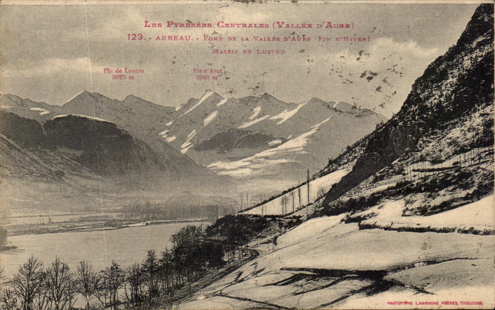 CPA the Central Pyrenees Arreau Depths of the valley of Aure Mountain of Lustou