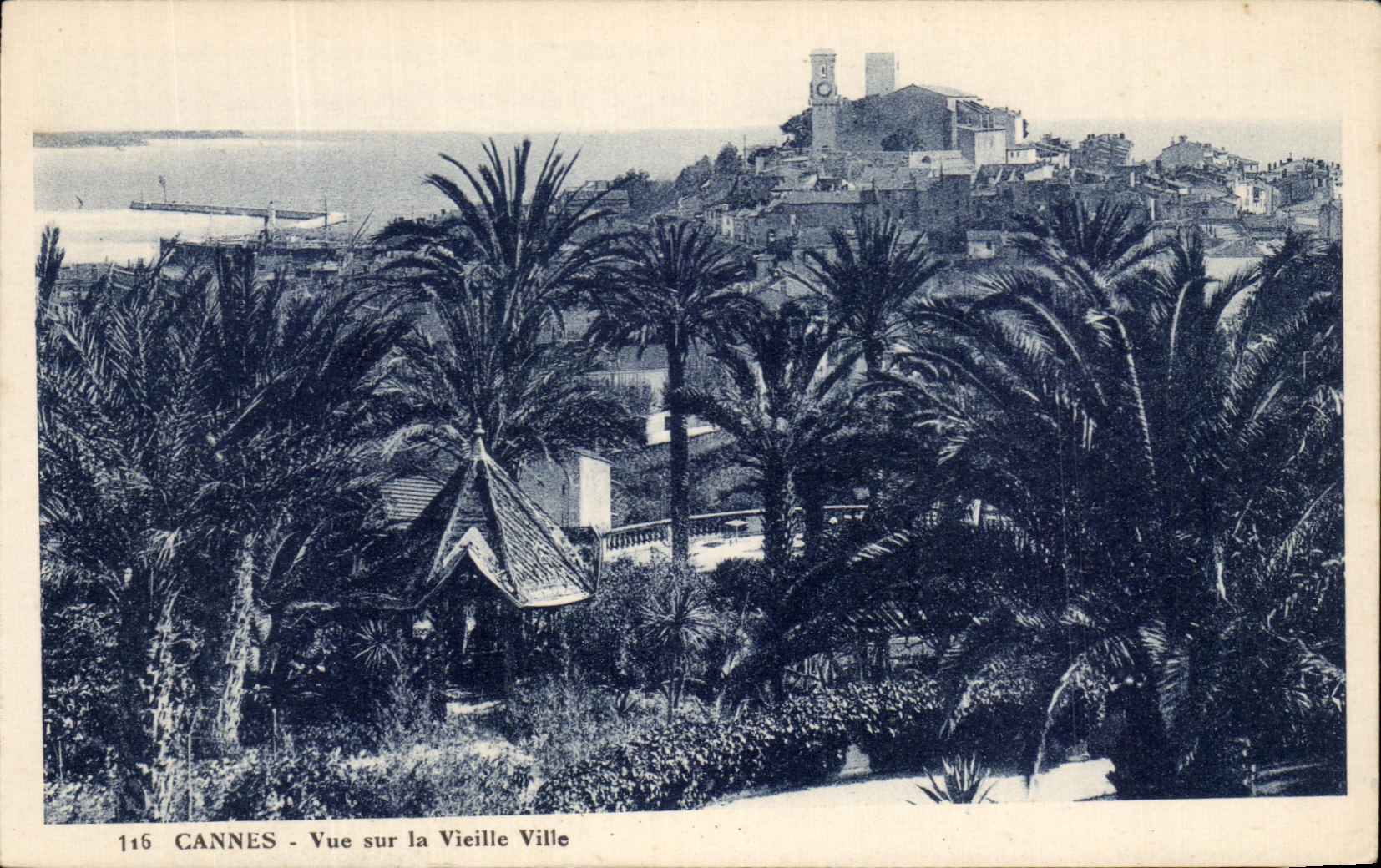 CPA Cannes Seen on the Old city