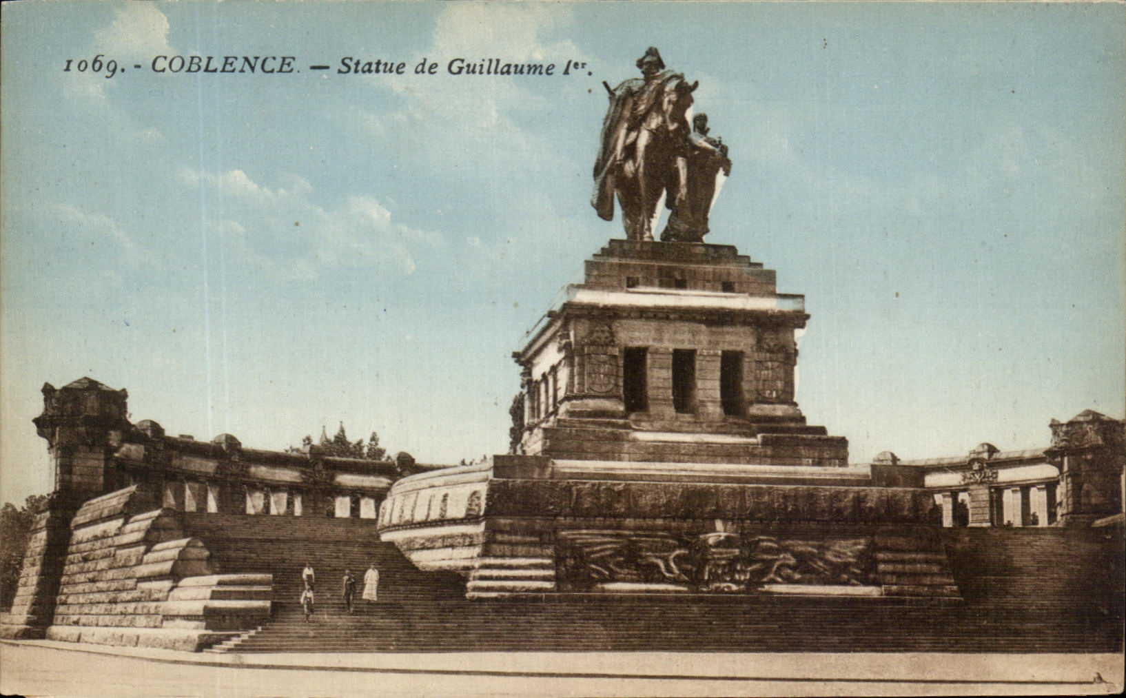 CPA Coblentz Statue of Guillaume 1st