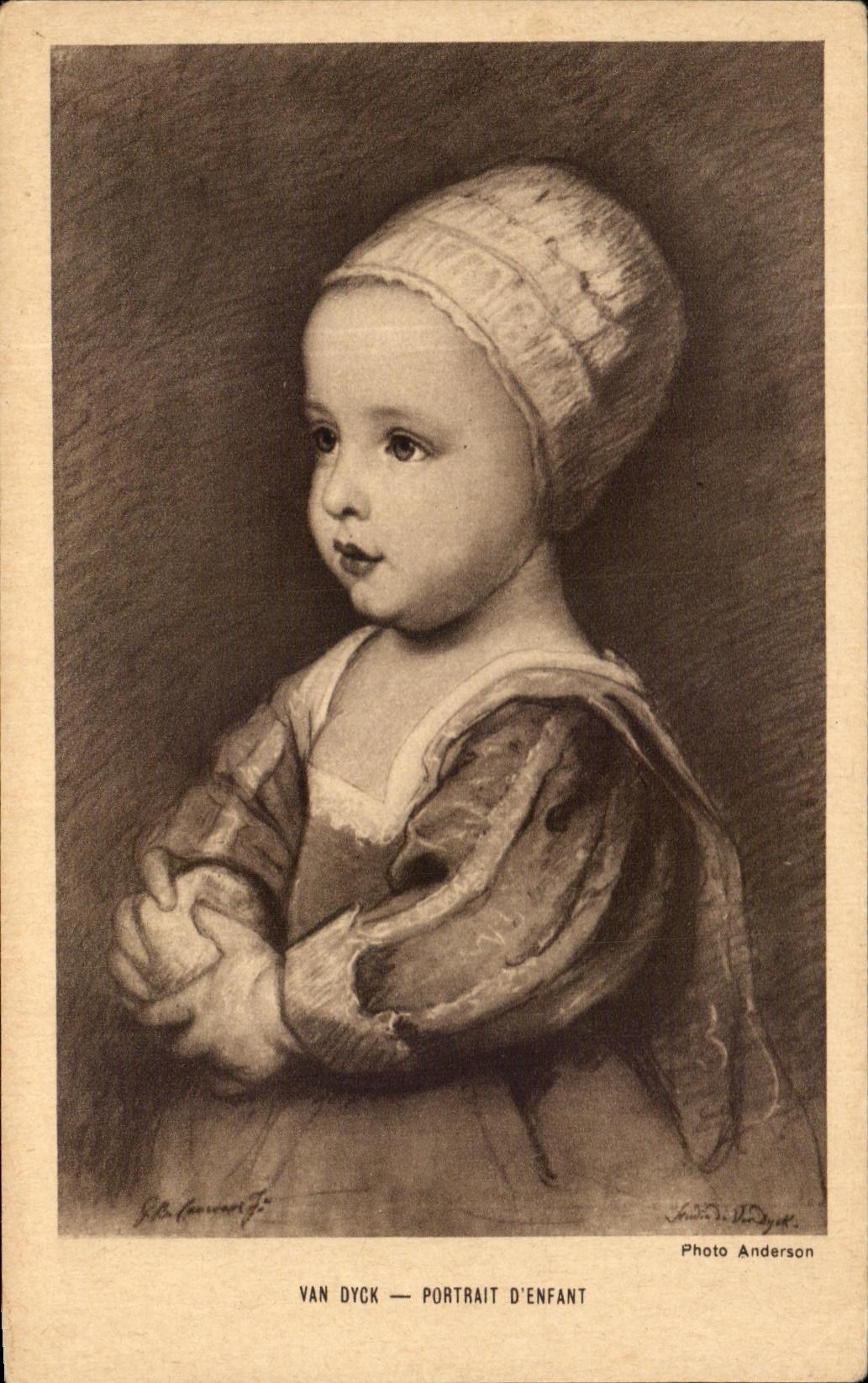 CPA Van Dyck Portrait d'Enfant