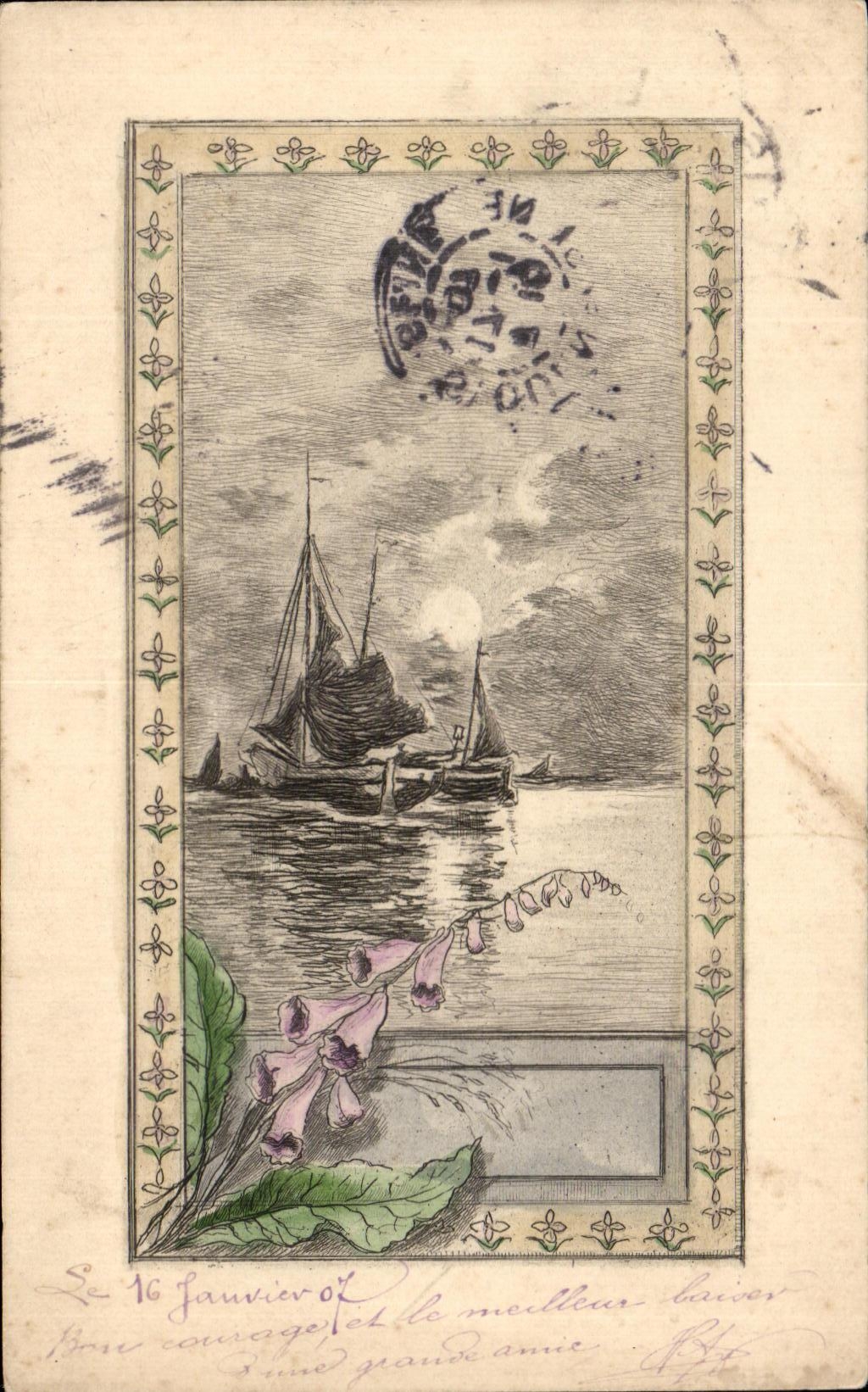CPA Bateau Voeux 