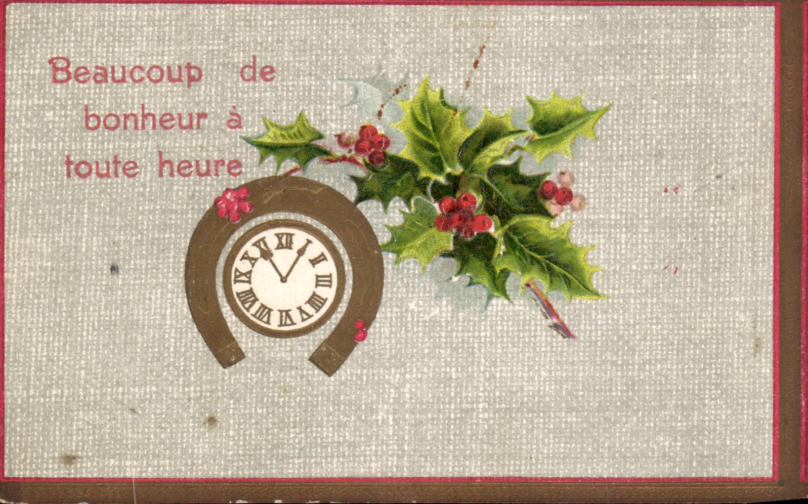 CPA Beaucoup de Bonheur a Toute heure