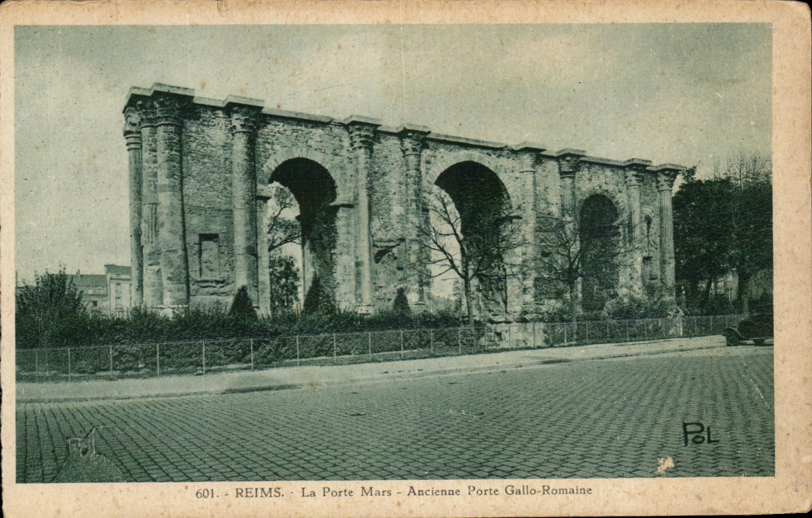 CPA Rheims the Gate Mars ancinne Gate Gallo Roman