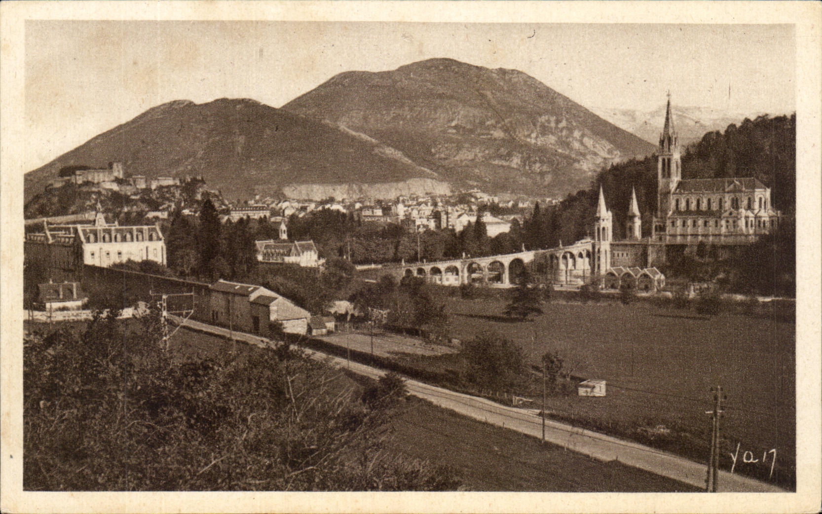 CPA Lourdes the Basilica And the Peak Of Jer