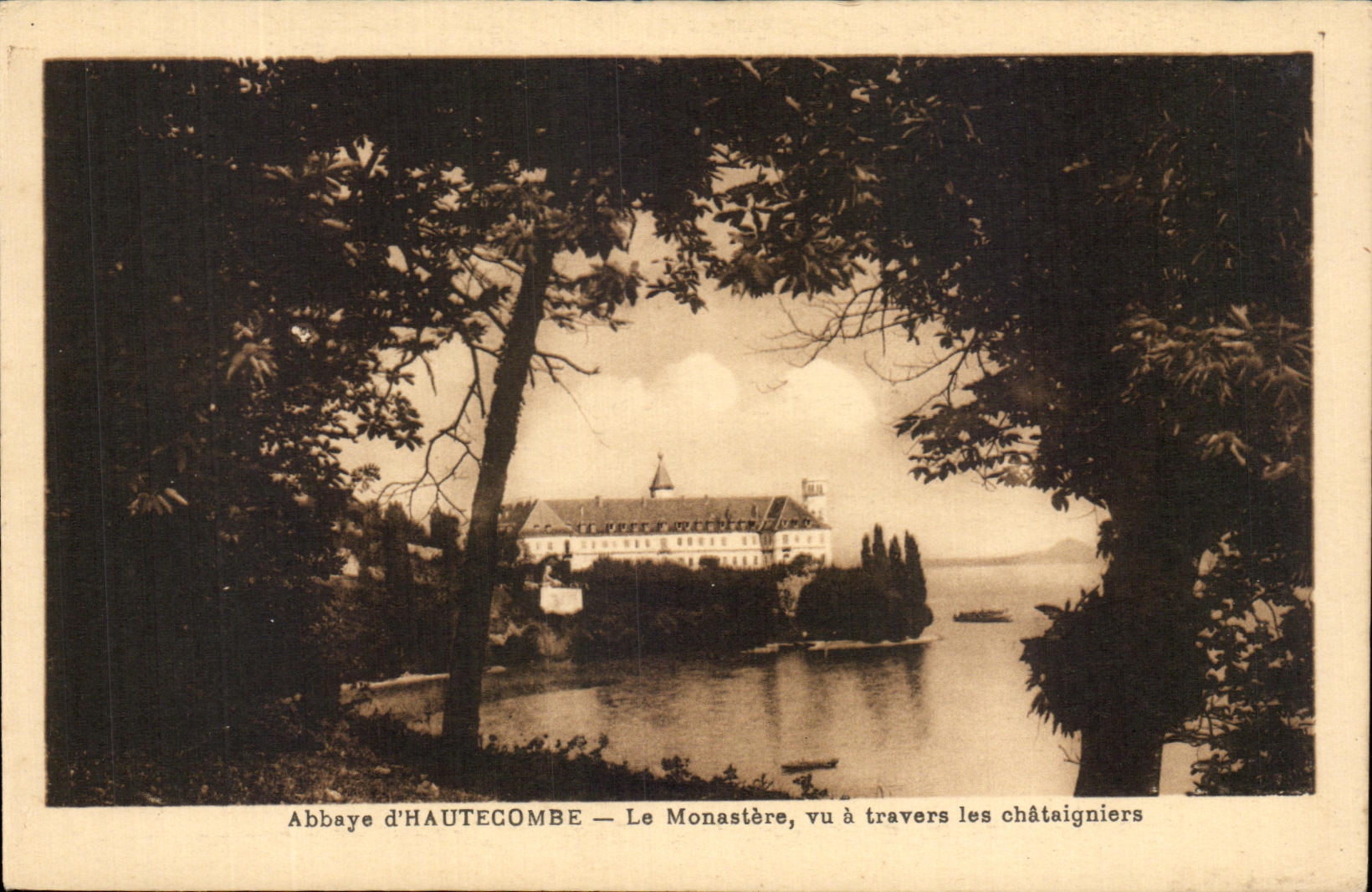 CPA Abbey of Hautecombe the Monastery Seen Through the Chestnuts