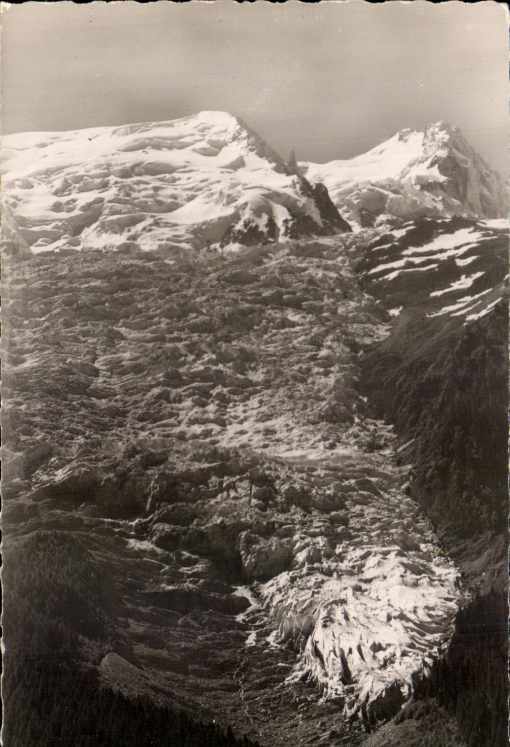 CPA Chamonix Mont Blanc Glacier Des Bossons