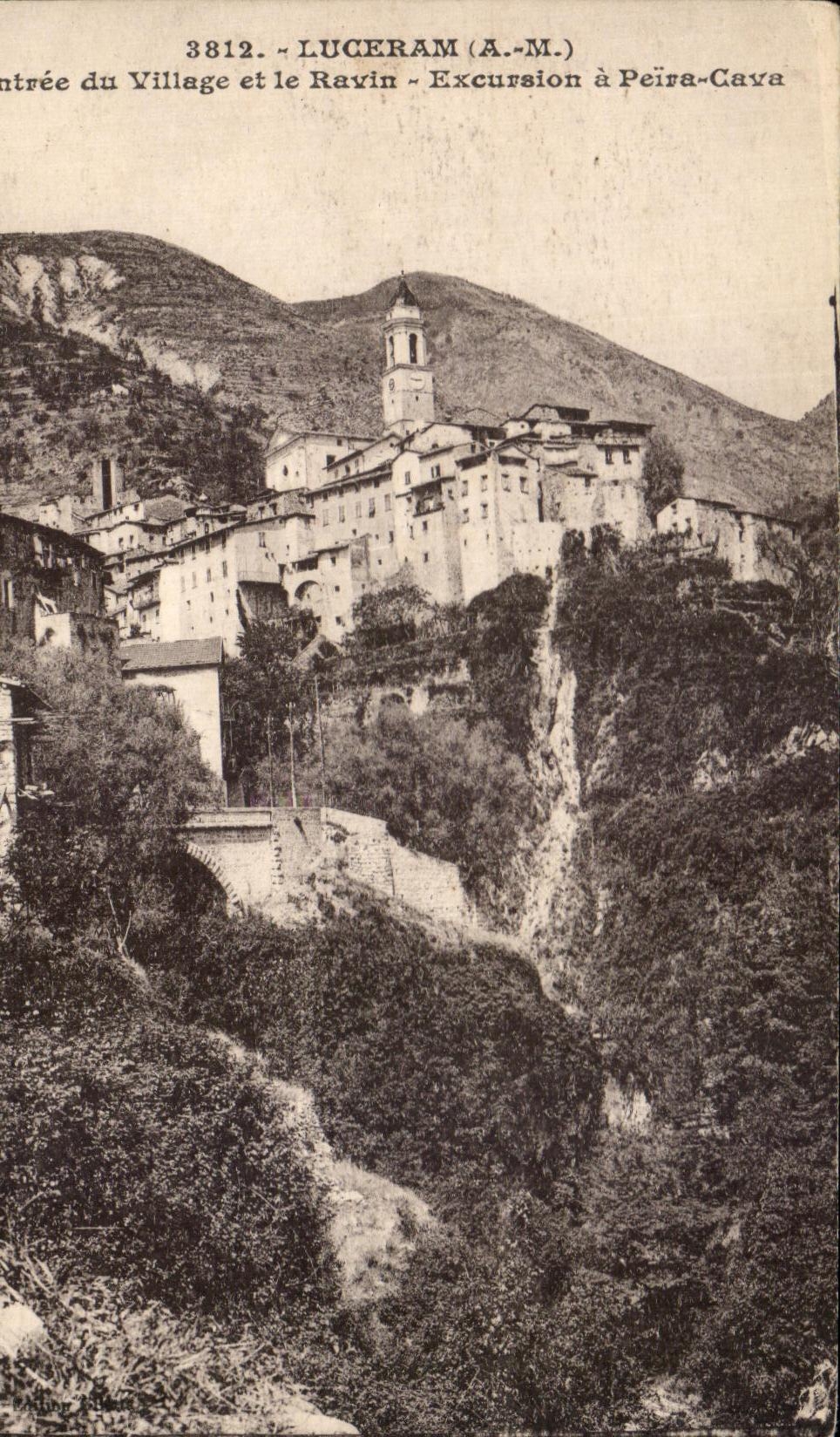 La entrada de CPA Luceram de Village And la excursion del barranco tiene Peira hundido