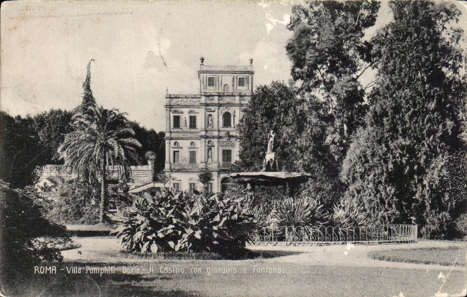 Giardino del idiota de Pomphili Doria Castino del chalet de CPA Roma