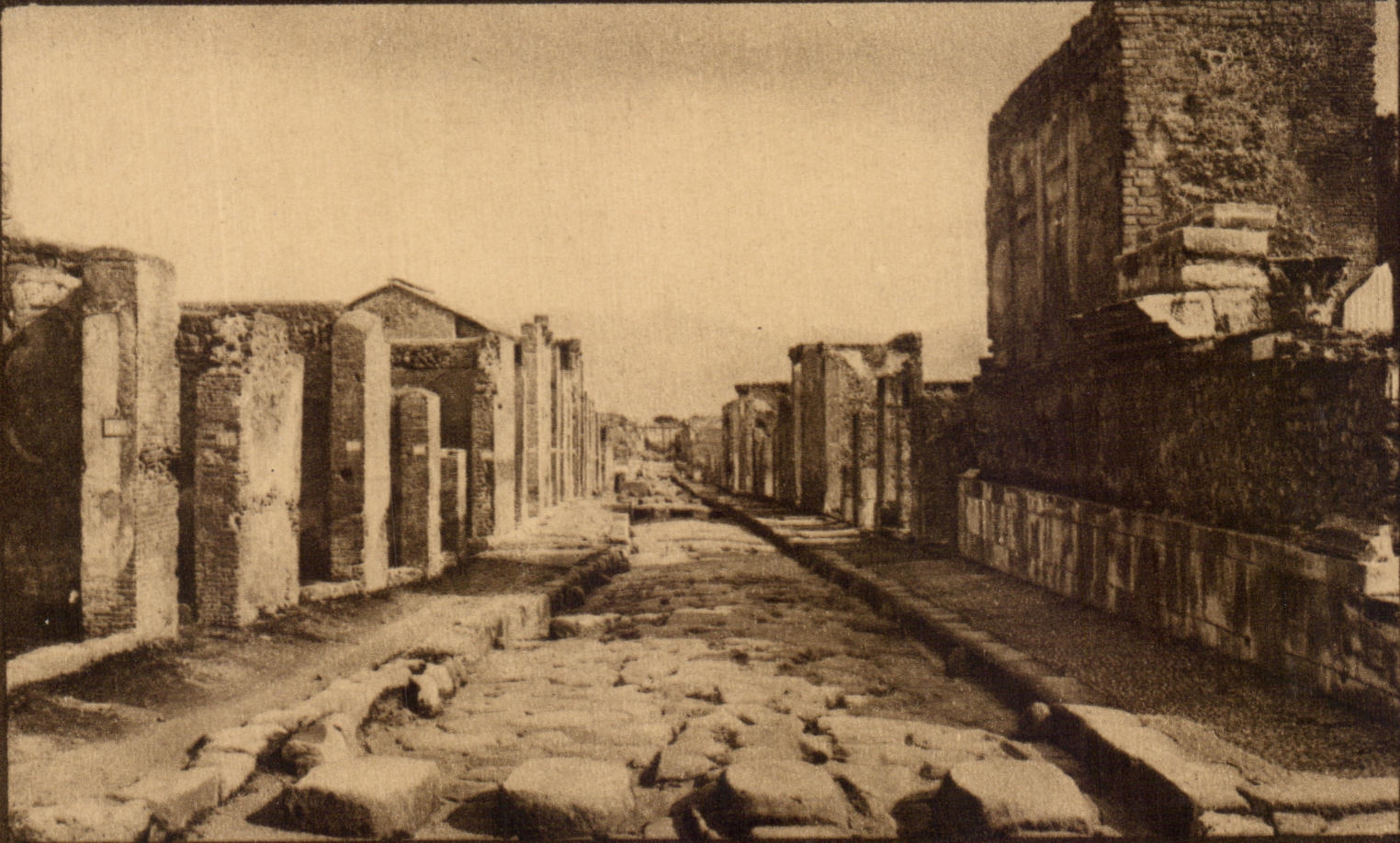 Calle de Fortuna del della de CPA Pompeya Strada de la fortuna