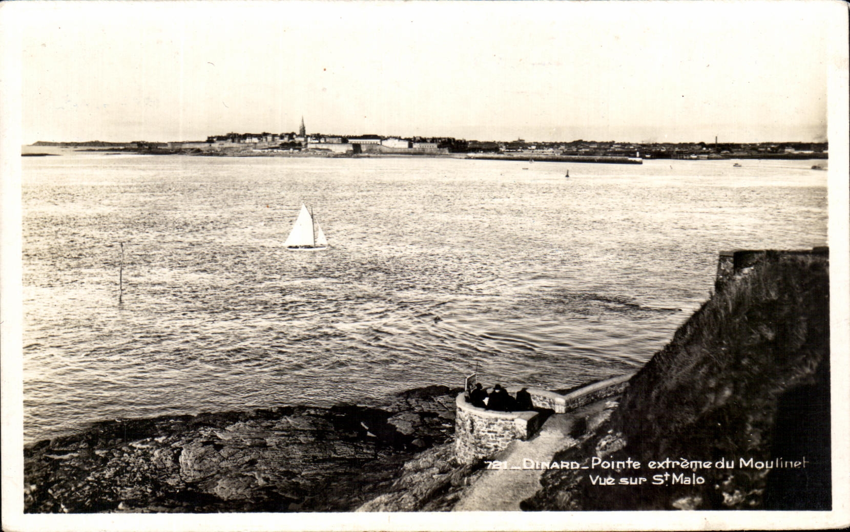 CPA Dinard Points extreme Winch Seen on St Malo