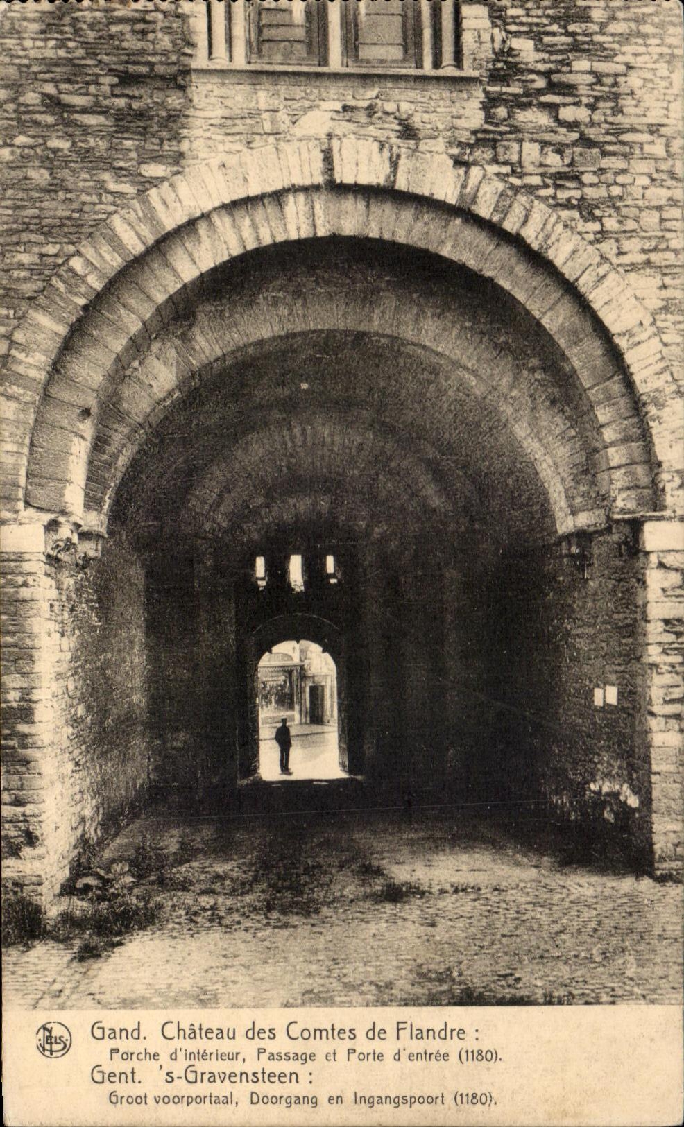 CPA Ghent Castle of the Counts de Flandre Porch of Entering Passage and carries of entry