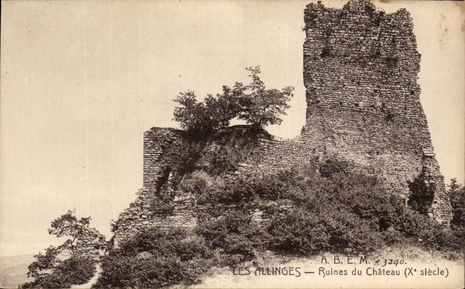 CPA Allinges Rulnes Of the Castle