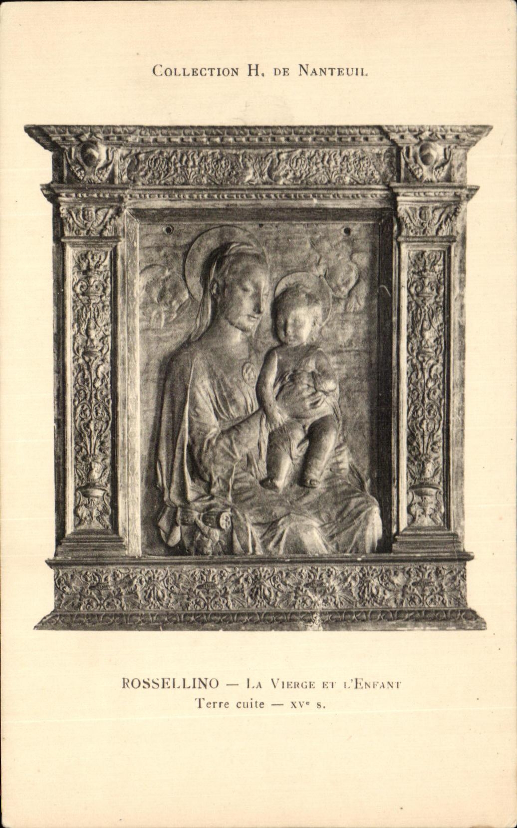 CPA Rossellino the Virgin And the Child Terra cotta Nanteuil