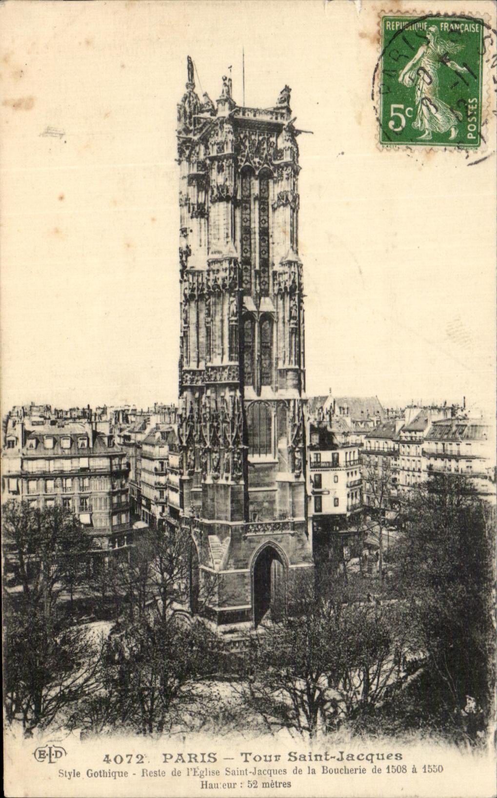 CPA Paris Turn Saint Jacques