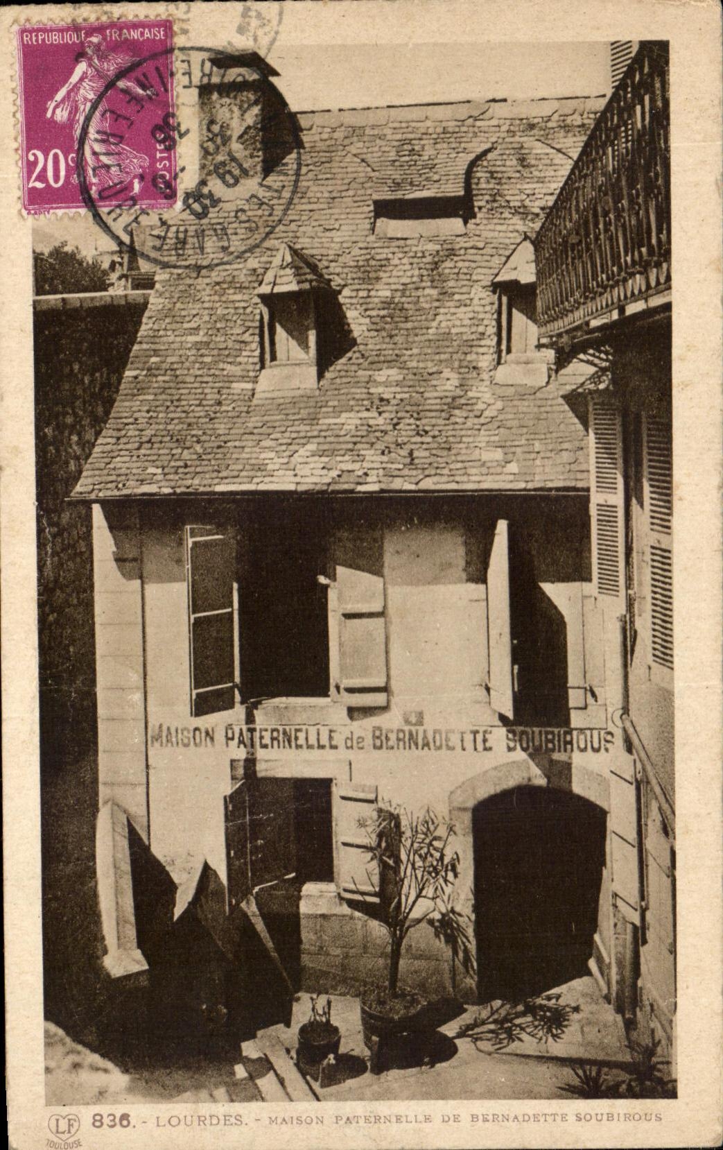 CPA Lourdes Paternal House Of Bernadette Soubirous