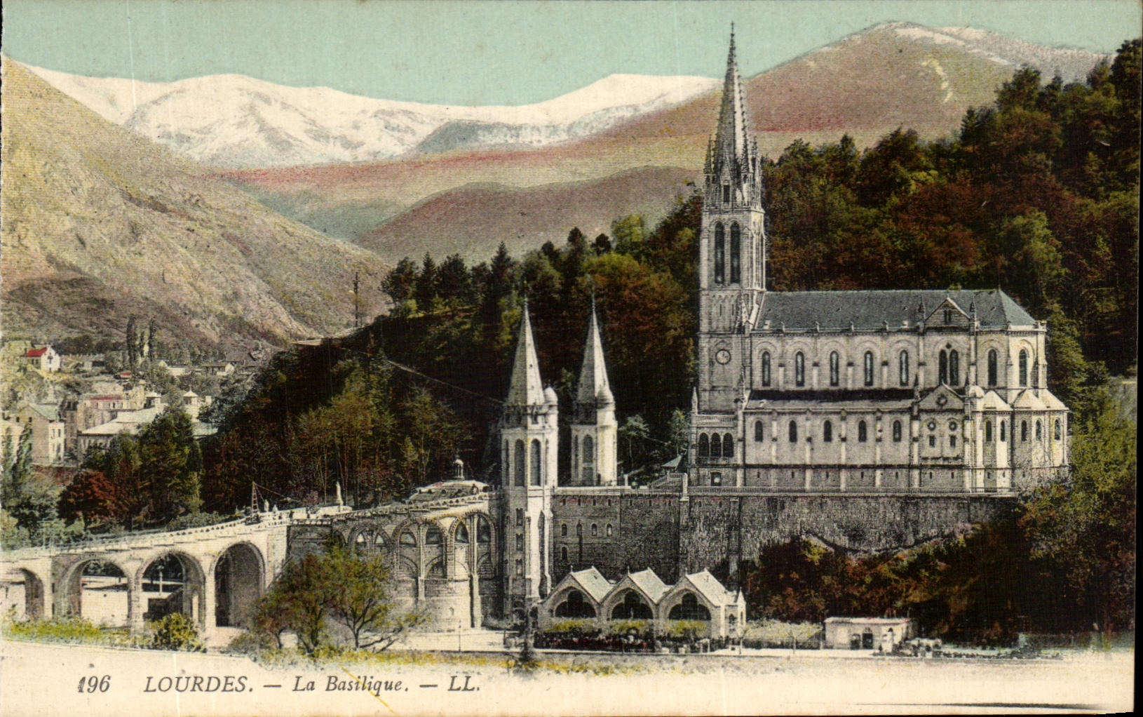 CPA Lourdes the Basilica