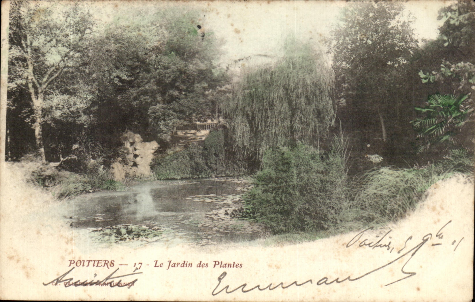 CPA Poitiers the Botanical garden