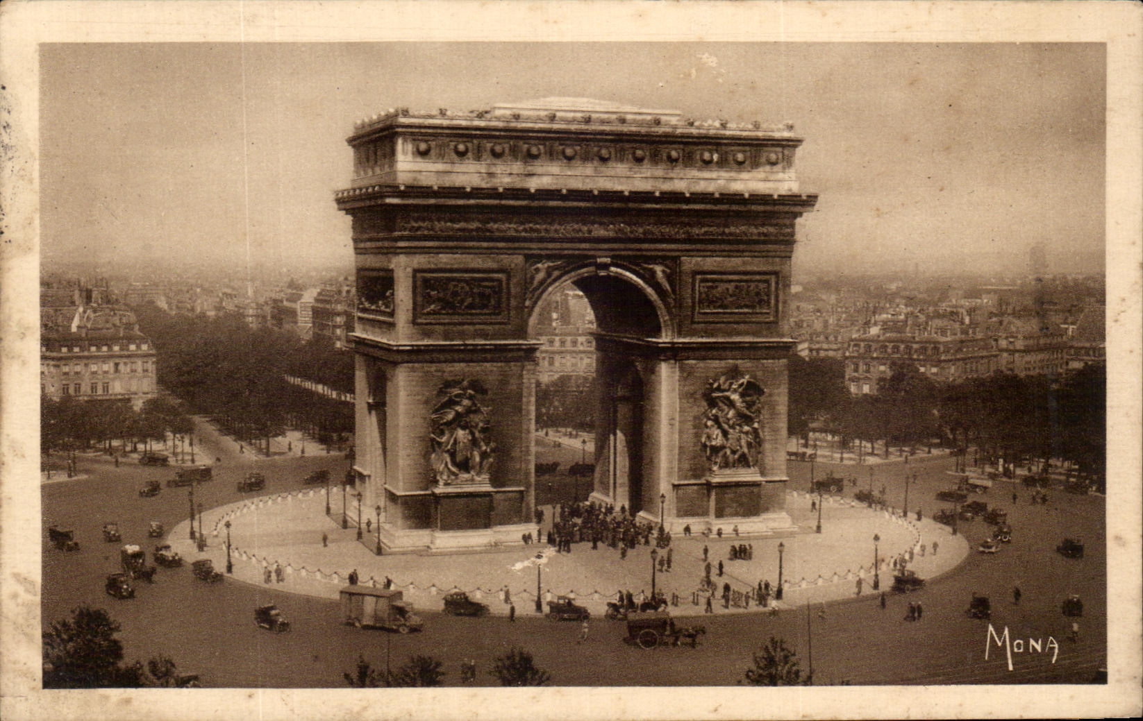 CPA Paris Arc de TRiomphe 