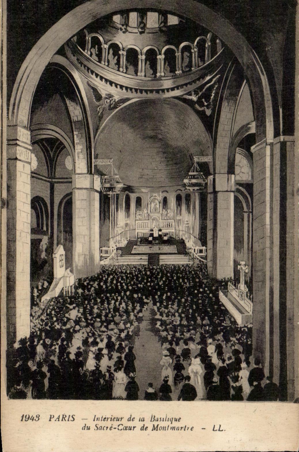 CPA Interior Paris of the Basilica of the Sacring Heart of Montmartre Mount