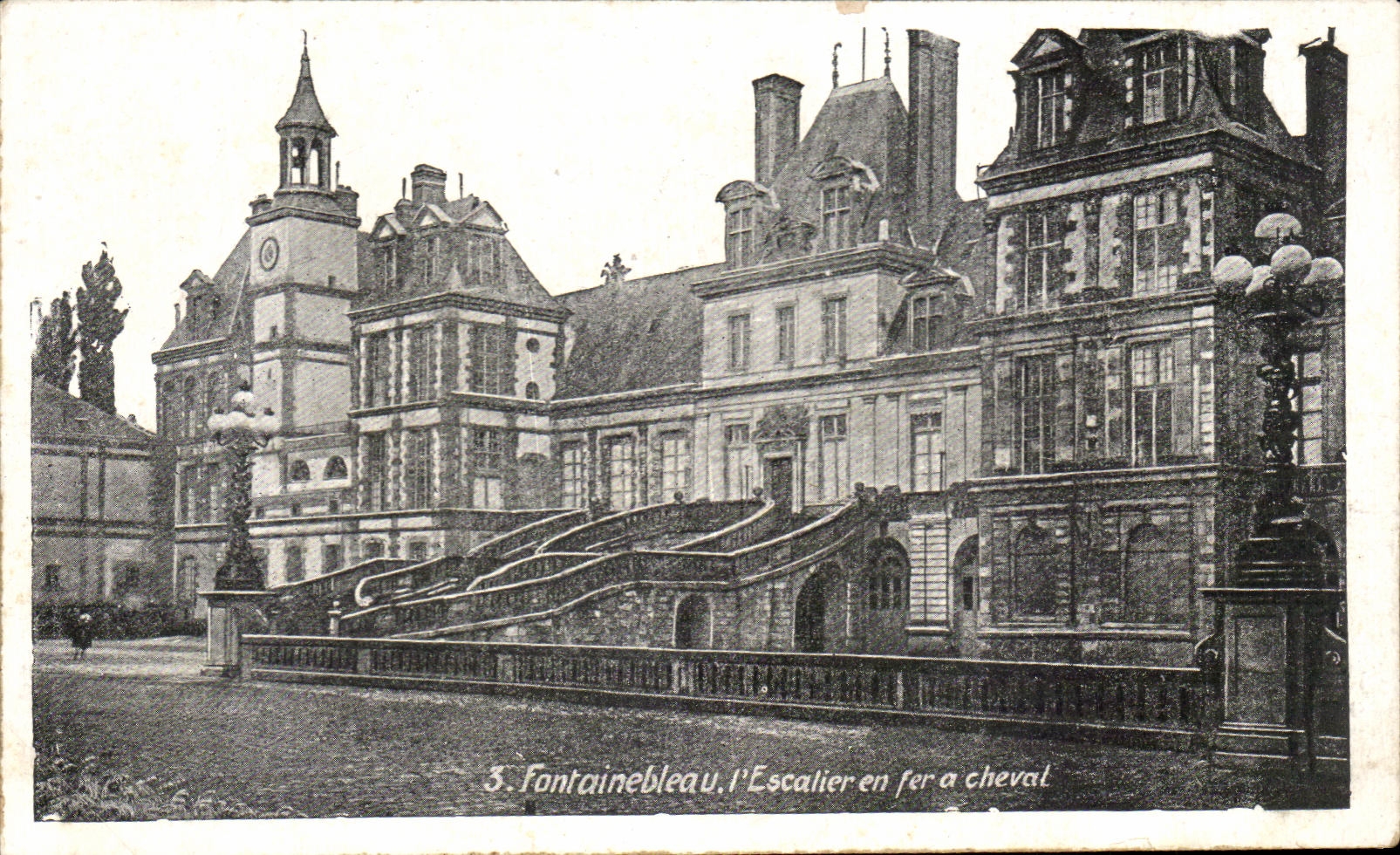 CPA Fontainebleau horseshoe Esscalier