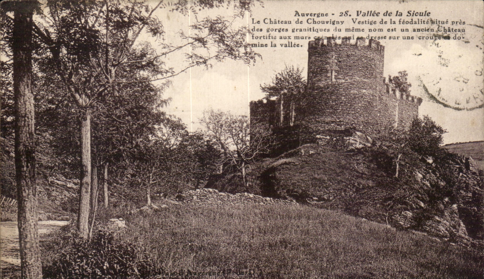 CPA Auvergne Valley of Sioule the Castle of Chouvigny Vestige of Feudality