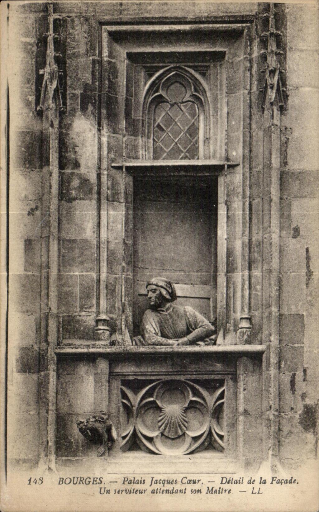 Detalle del corazon de Jacques del paladar de CPA Bourges del ataque frontal un criado de Atlendant su Mailre