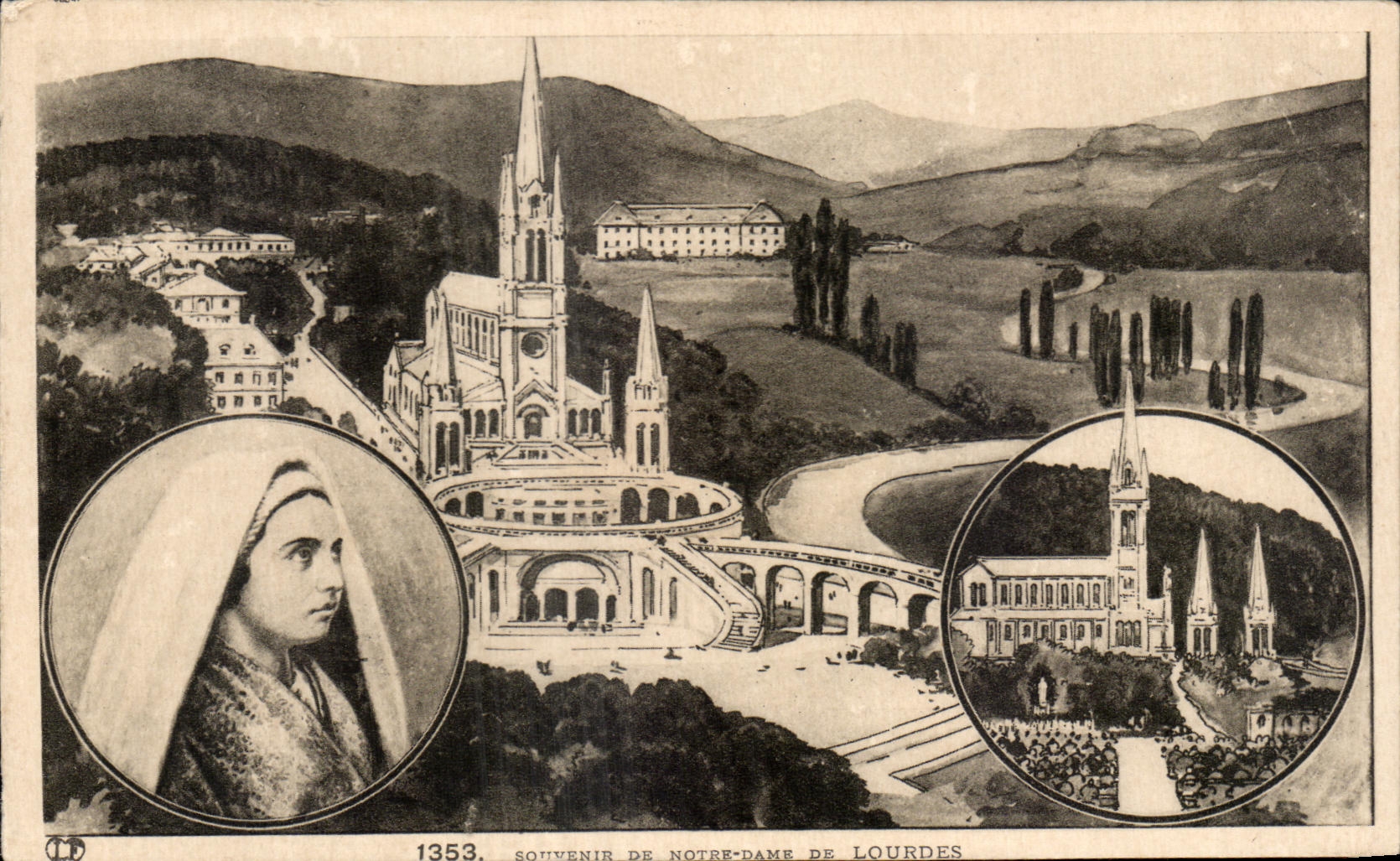 CPA Souvenir Of Our Lady Of Lourdes
