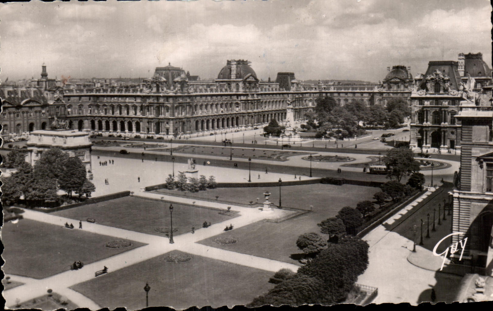 CPA Paris Louvre Carousel