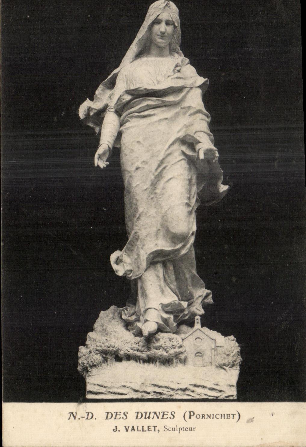 ND de CPA del escultor de Porniche del criado de las dunas