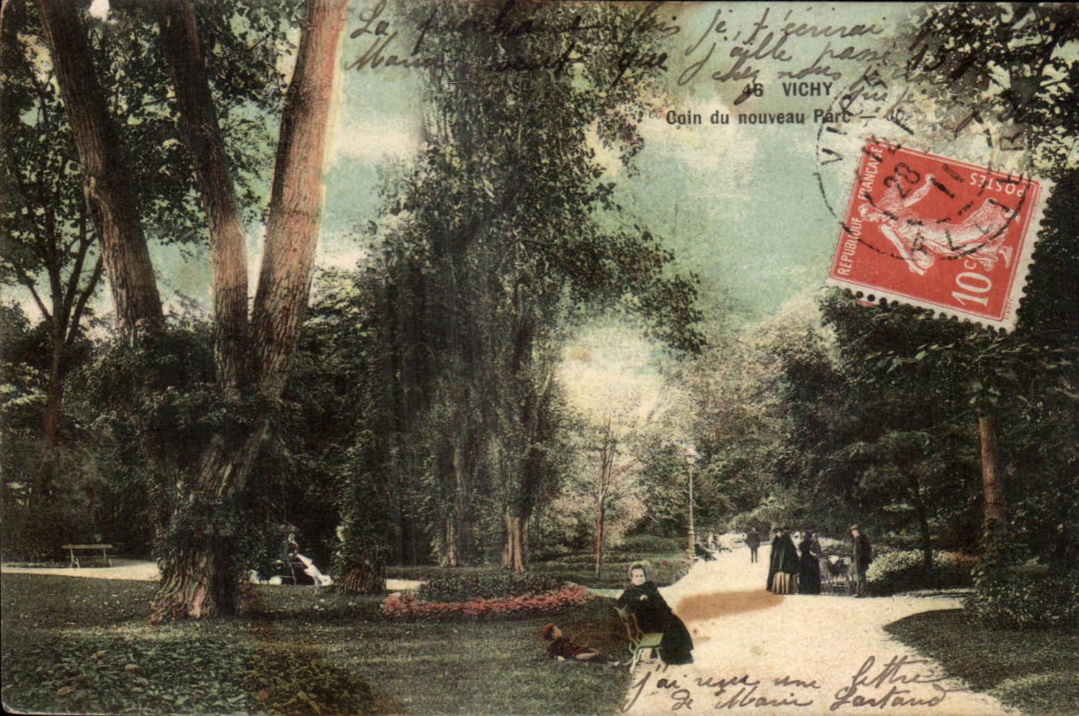 CPA Vichy Coin Du Nouveau Parc