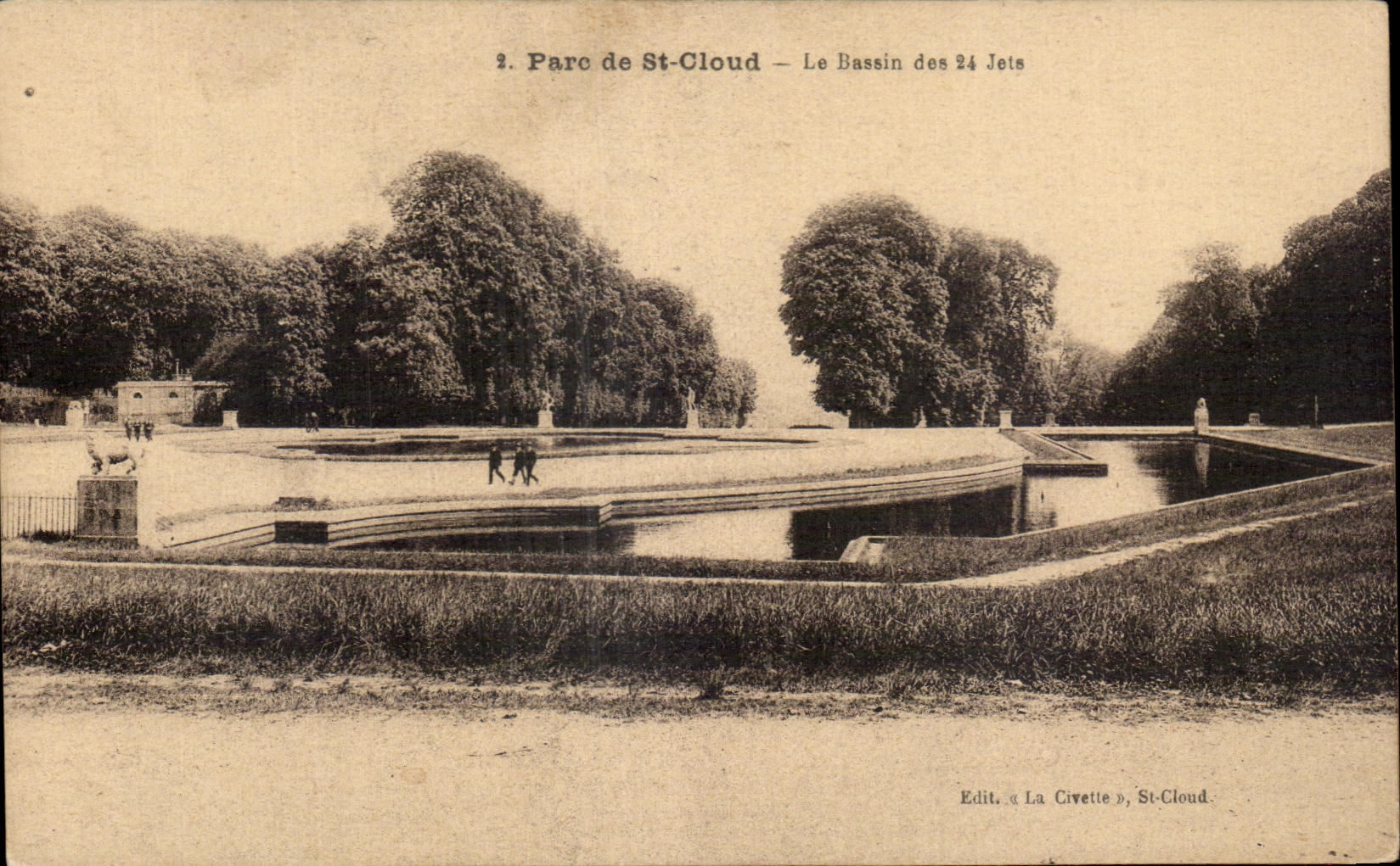 CPA Park Of St Cloud the Basin Of the 24 Jets