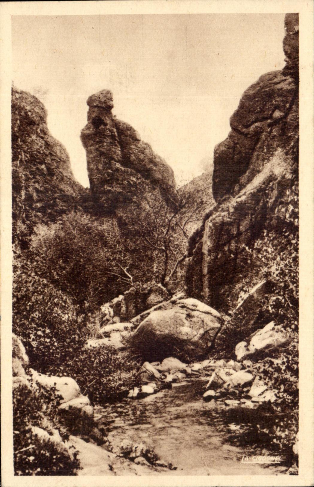 CPA Surroundings De Chatelguyon las caidas D Enval el extremo del mundo