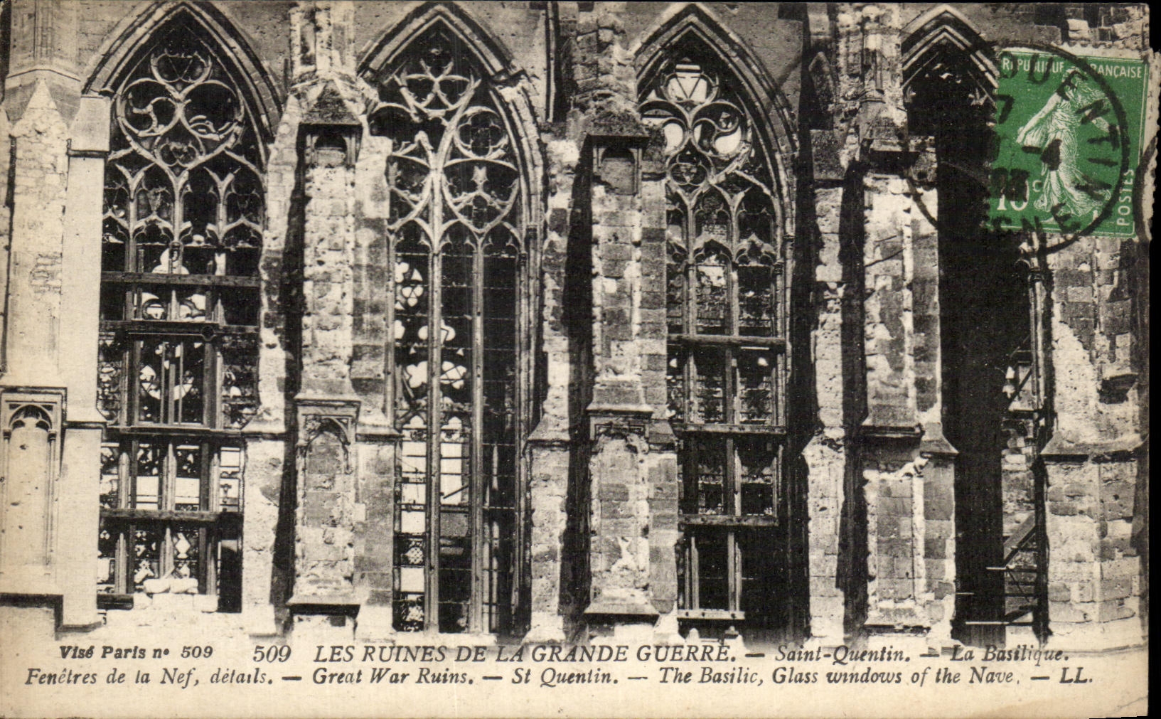 Ruinas de CPA del Saint Quentin grande la basilica de Militaria