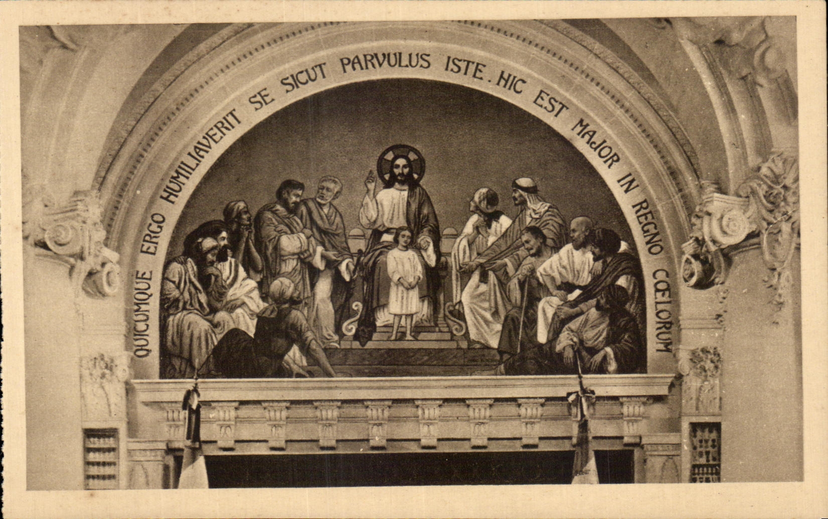 CPA La Chapelle Des Carmelites De Lisieux Fresque