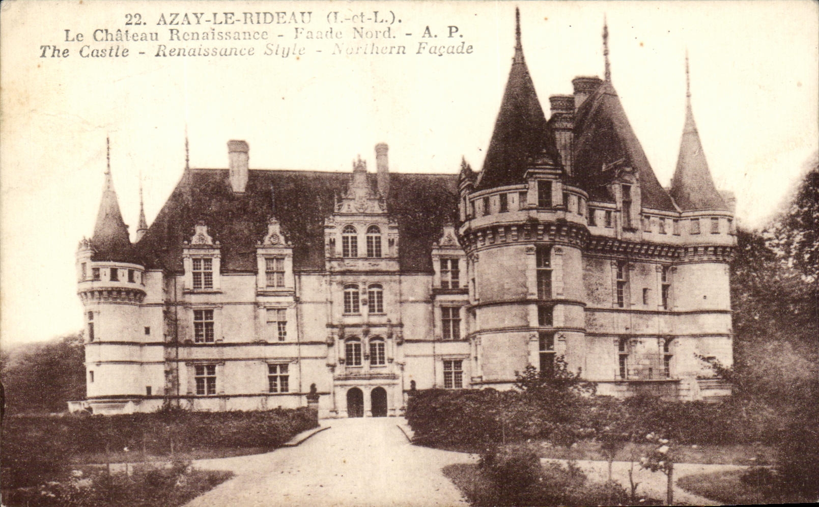 CPA Azay la cortina el renacimiento del castillo