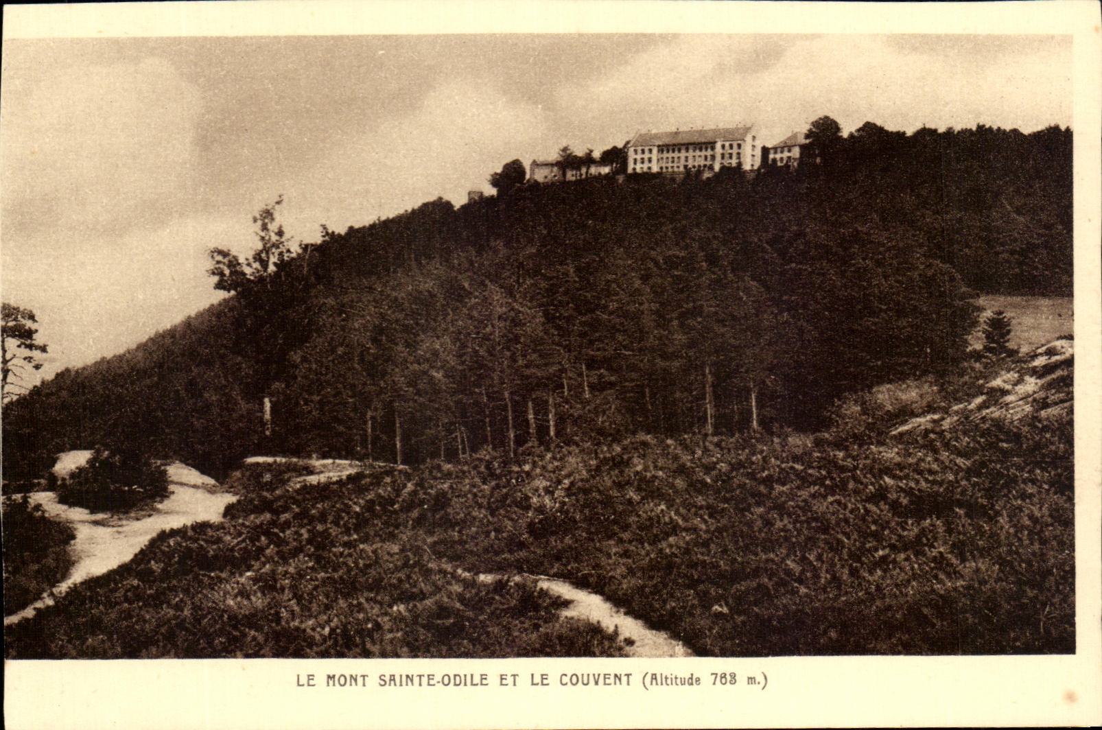 CPA Le Mont Saint Odile Et Le Couvent