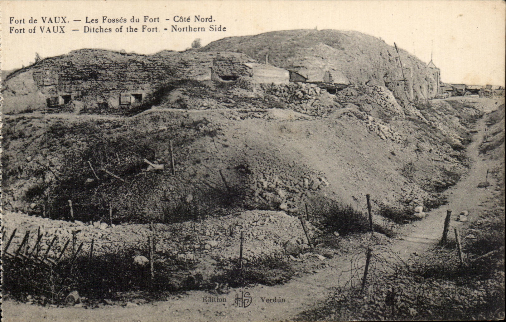 CPA Fort de Vaux Pits of Fort the Northern Dimension Militaria