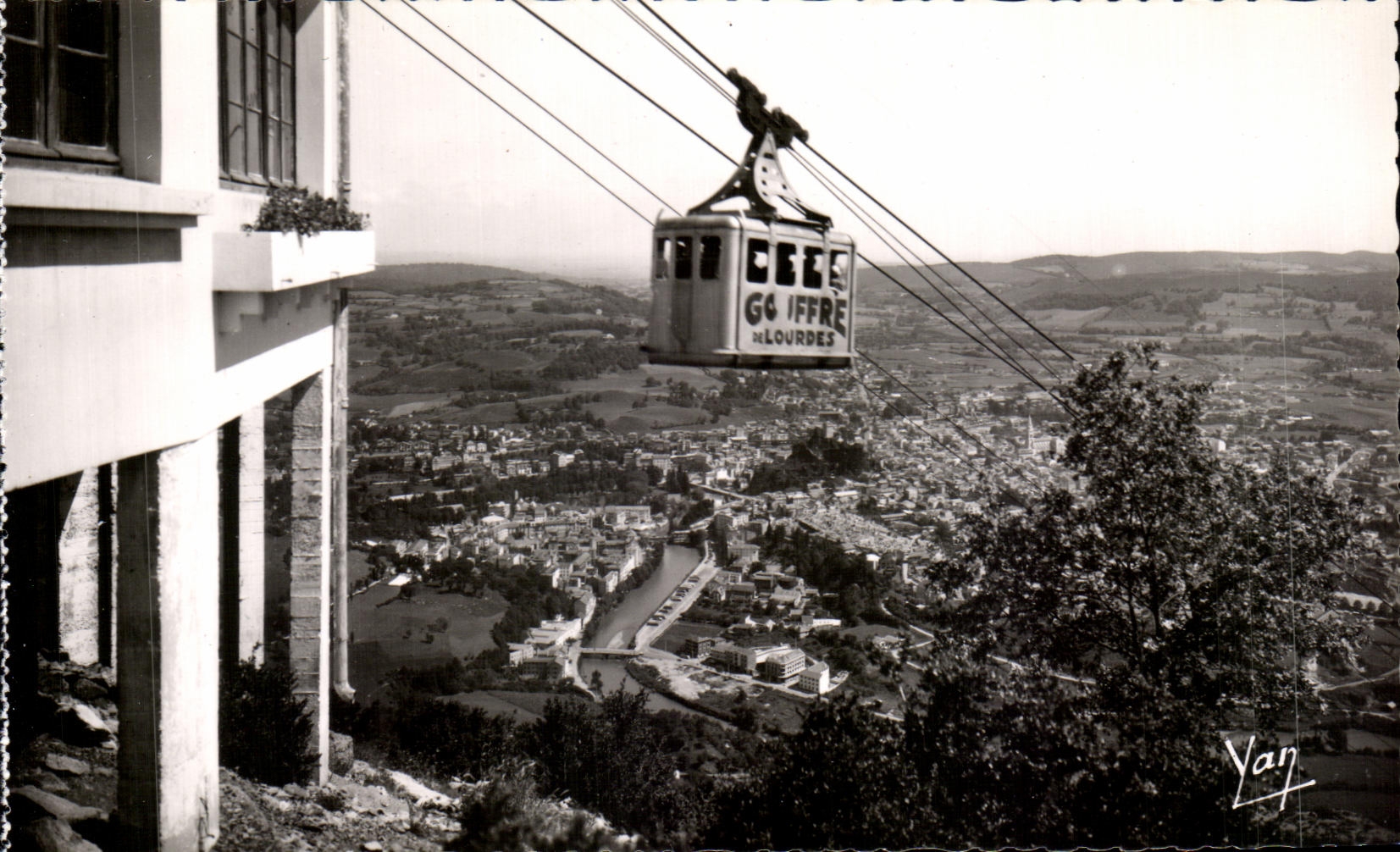 CPA Lourdes Teleferic of Beout arrived at the Higher Station