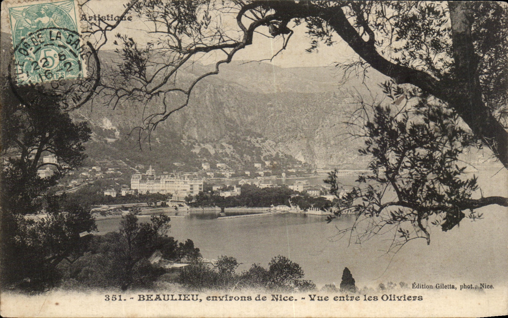 CPA Beaulieu Surroundings of Nice Seen wentre Olive-trees