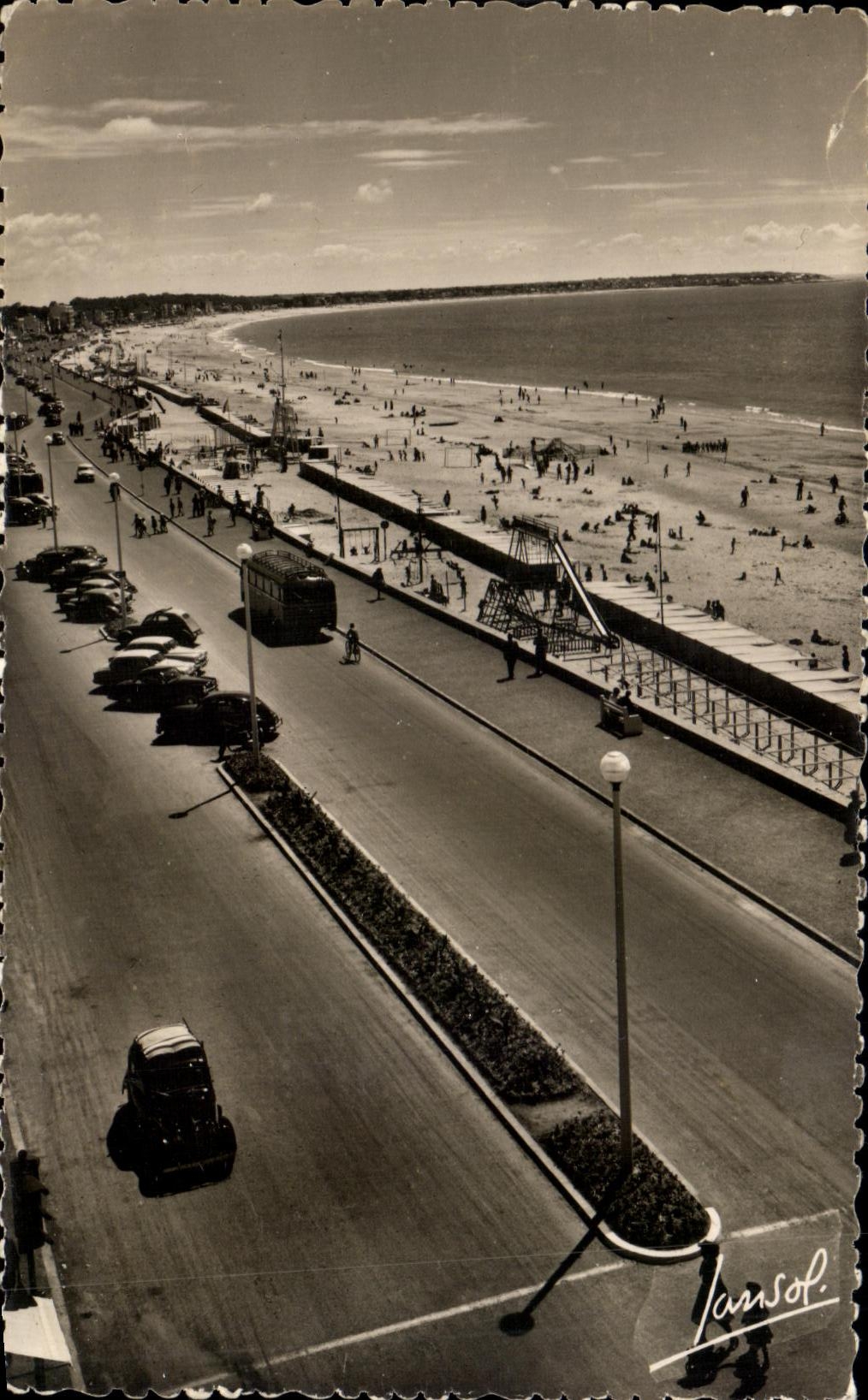 CPA the Dimension of La Baule Love the Beach and the New Boulevard