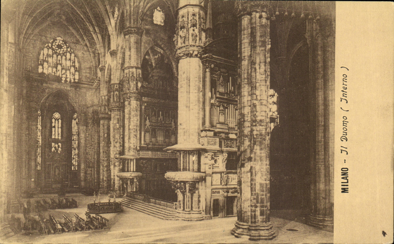 CPA Milano It Duomo Organ