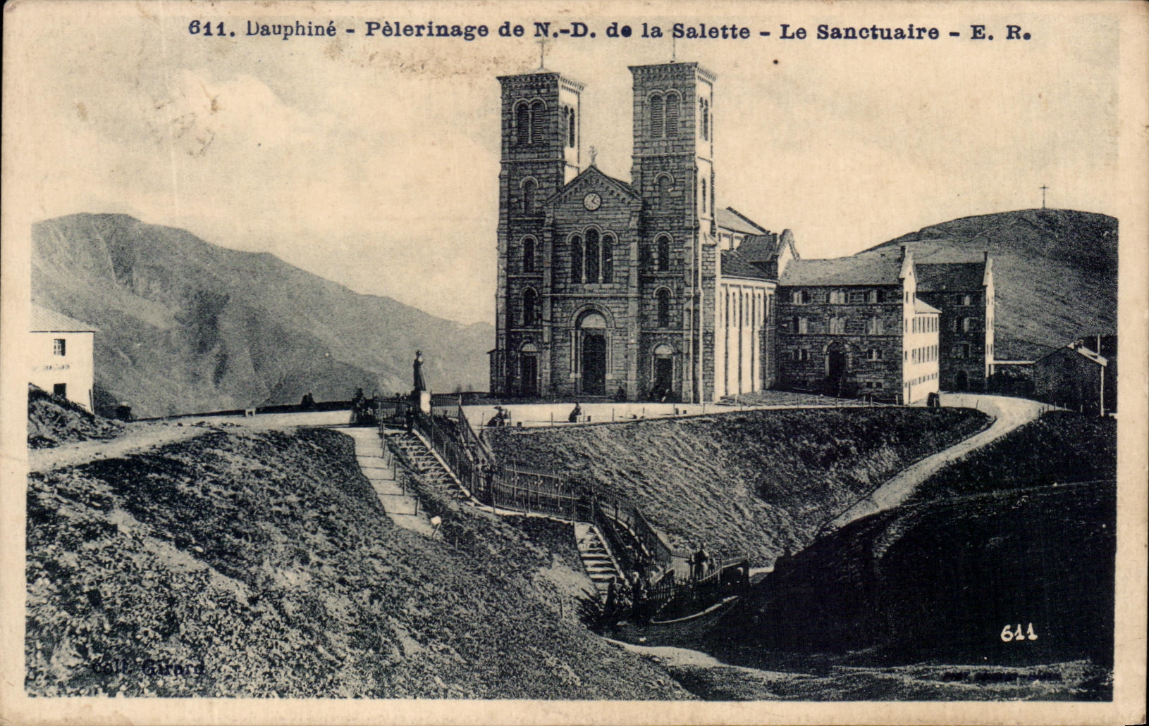 Dauphine CPA Pilgrimage of NR D of Salette the Sanctuary