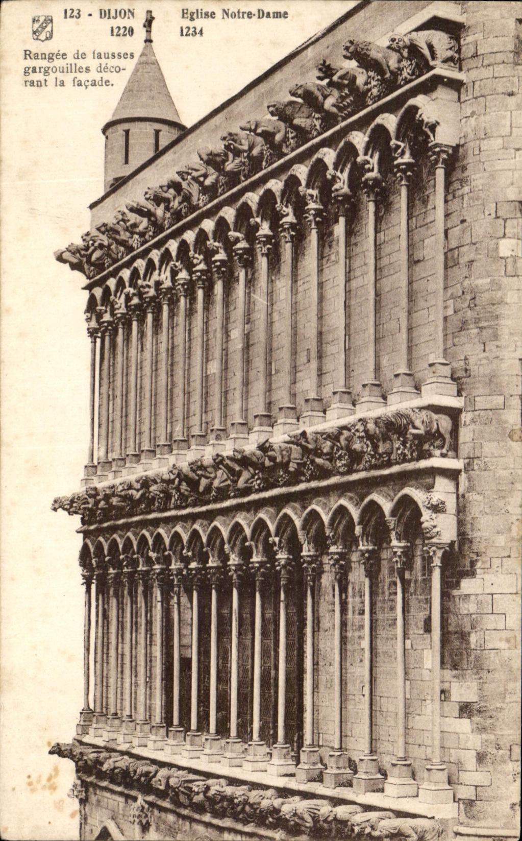 CPA Dijon Notre Dame Church Arranged of false Waste-gas mains