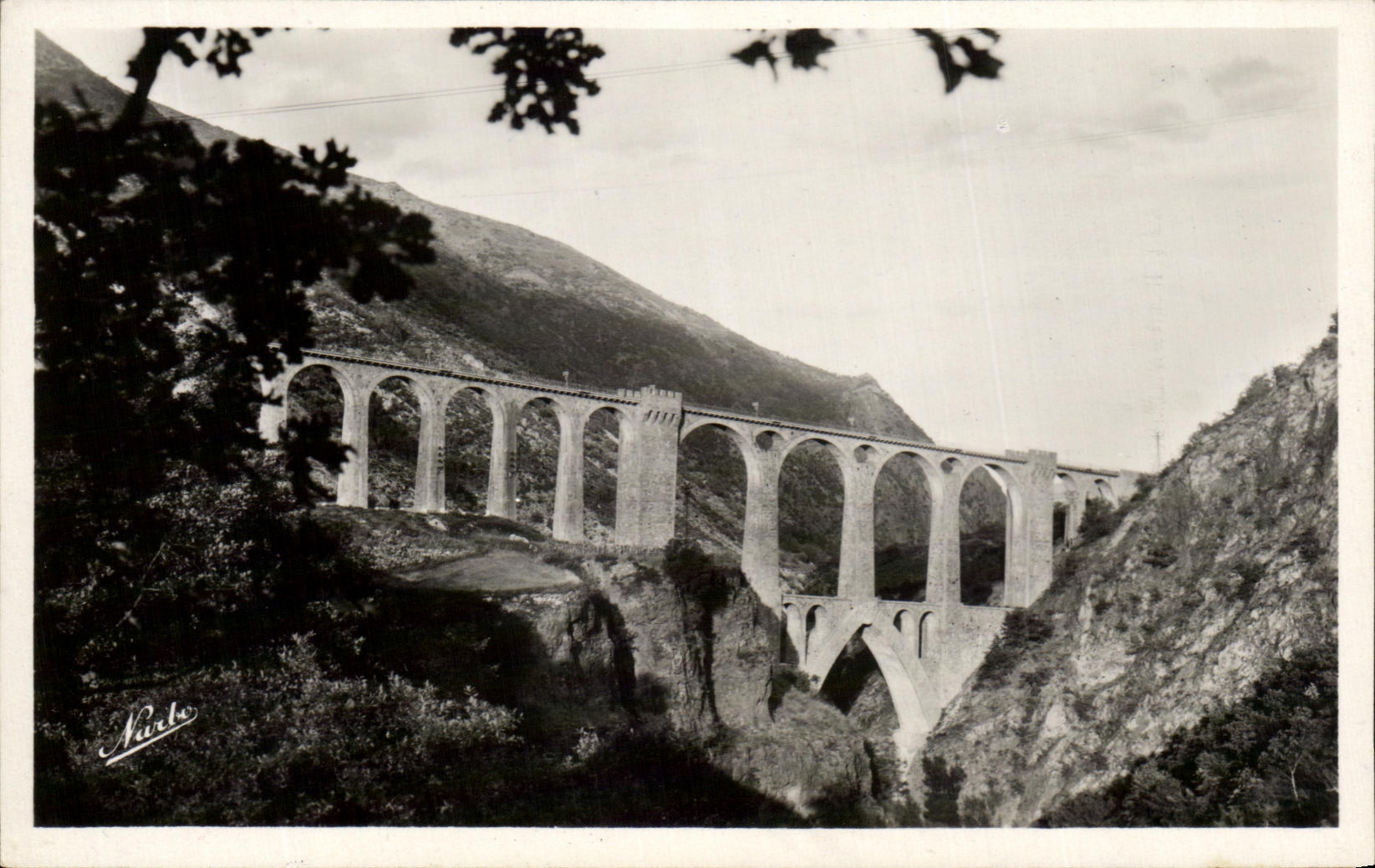 CPA Cerdagne Francaise the Bridge Remains