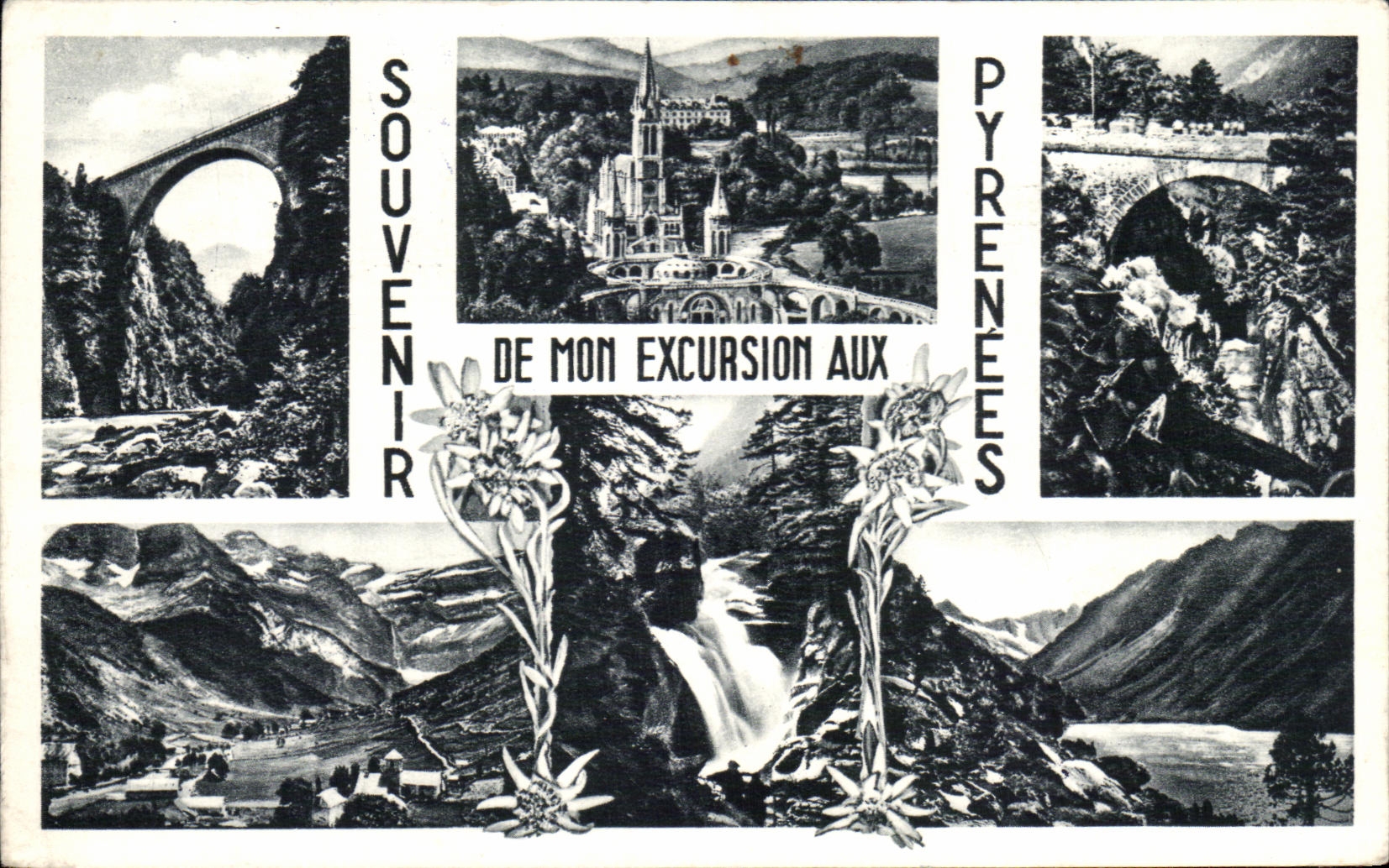 CPA Souvenir De Mom Excursion In the Pyrenees Lourdes